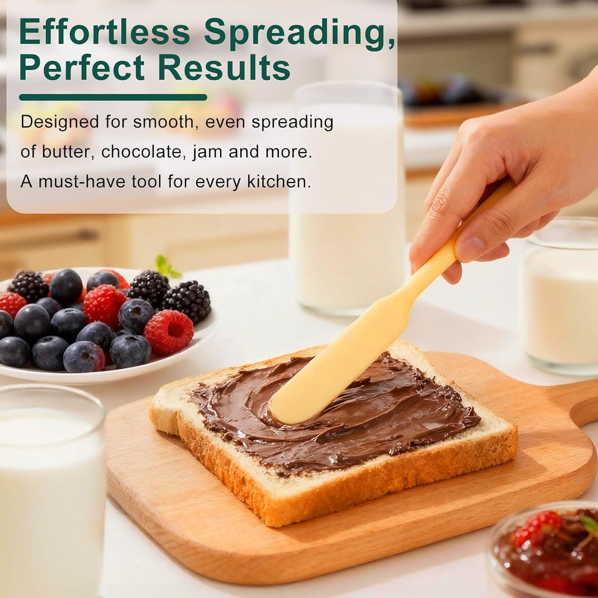 6 PCS Silicone Spurtle Spatula Set for sourdough starter Baking Cooking