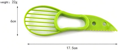 Avocado Cutter Tool, 2 Piece Multifunctional, 3-in-1 Avocado Slicer, Kitchen Gadget, Perfect for Mashing Avocados, Enucleation and Making Guacamole, PP Material