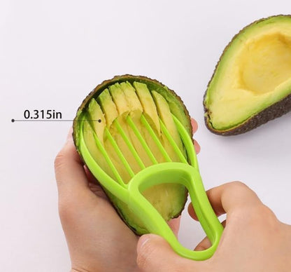 Avocado Cutter Tool, 2 Piece Multifunctional, 3-in-1 Avocado Slicer, Kitchen Gadget, Perfect for Mashing Avocados, Enucleation and Making Guacamole, PP Material