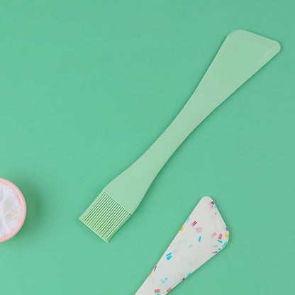 Hemoton Silicone Spatula with Brush 2-in-1 Baking Scraper for Spreading Jam Jelly Mayonnaise Mixing Batter Cooking and Dessert Making Easy to Clean Kitchen Utensil 10.35 in