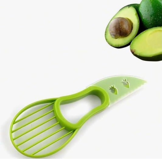 Avocado Cutter Tool, 2 Piece Multifunctional, 3-in-1 Avocado Slicer, Kitchen Gadget, Perfect for Mashing Avocados, Enucleation and Making Guacamole, PP Material