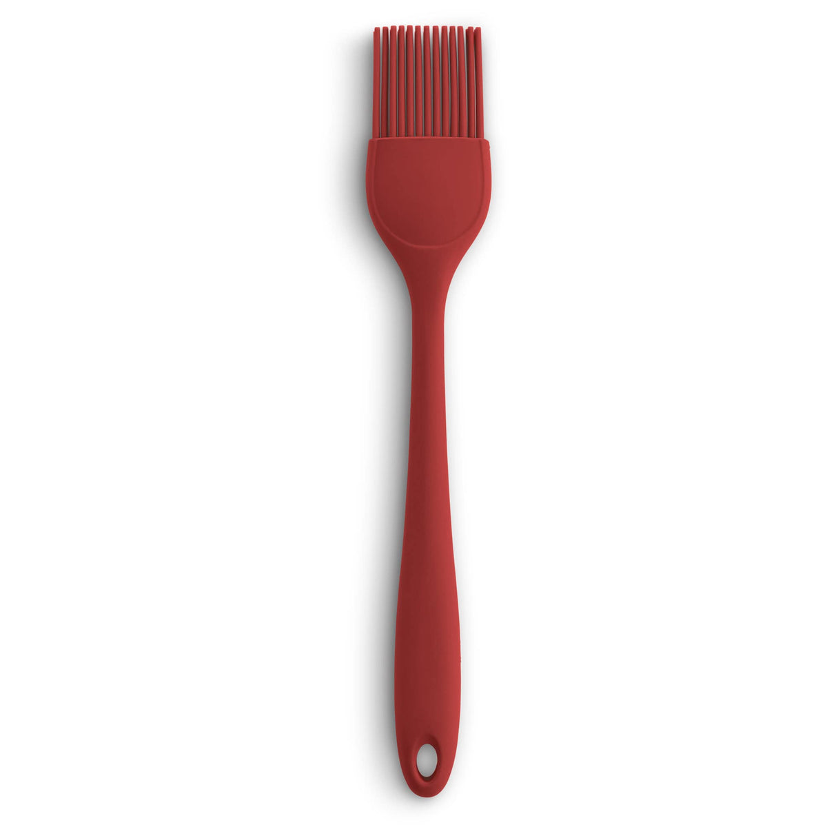 Mrs. Anderson’s Baking Silicone Spoon-Shaped Spatula, Flexible And Nonstick, One-Piece Design, Red, For Mixing, Folding, Scraping, Baking, And Cooking
