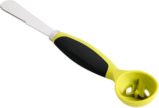 HIC Kitchen All-in-1 Avocado Tool, Stainless Steel Blade and Non-Slip Grip