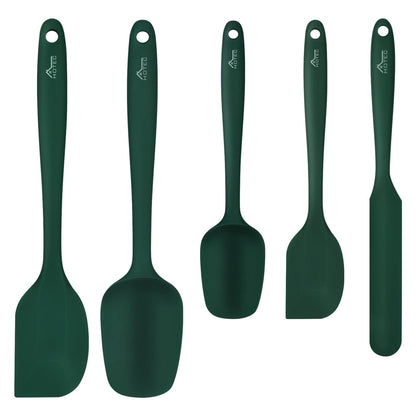 HOTEC Silicone Rubber Spatula Set, Neutral, Set of 5