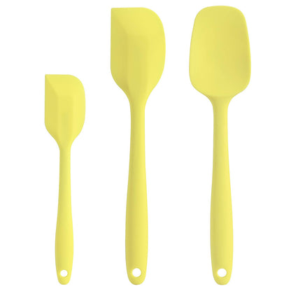Silicone Spatula Set - Rubber Spatula - 600°F Heat Resistant Baking Spoon & Spatulas (Pink)
