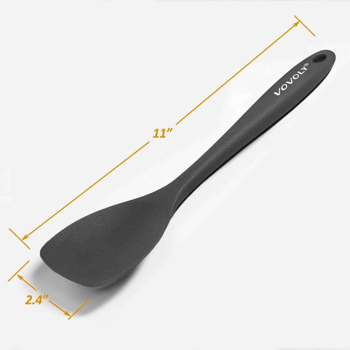 Vovoly Silicone Spatula Spoon Set, 11 IN, Assorted, Spoonula Heat Resistant