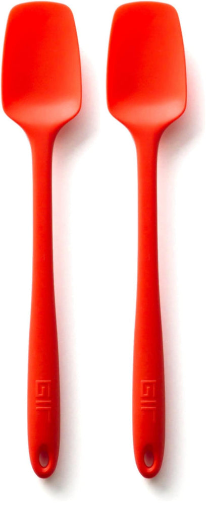 GIR: Get It Right Silicone Spatula Spoonula, Non-toxic Cooking Utensils for Nonstick Cookware, Cooking and Baking - Skinny- 11IN - Slate
