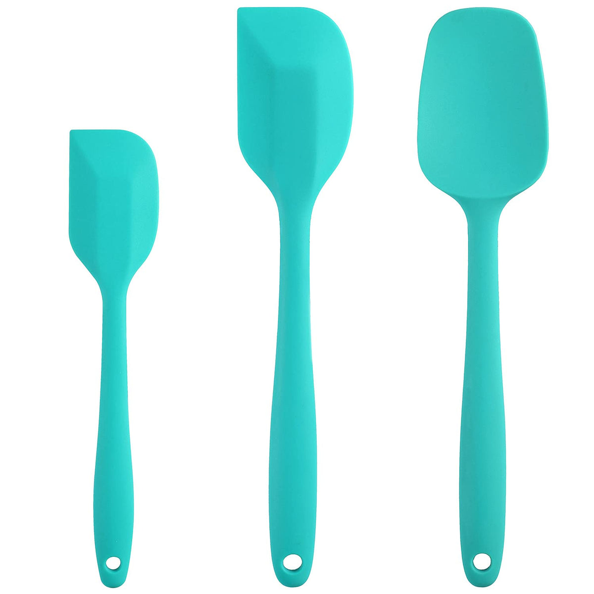 Silicone Spatula Set - Rubber Spatula - 600°F Heat Resistant Baking Spoon & Spatulas (Pink)
