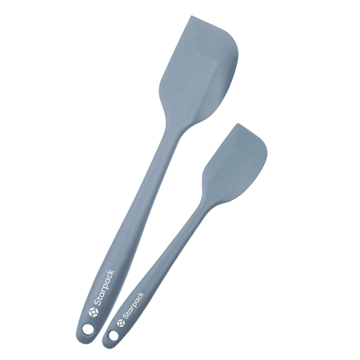 Starpack 'Scrape and Stir' Silicone Rubber Spatula Set (4-Piece) - LFGB Non Toxic, 600°F Heat Resistant, BPA-Free, One-Piece Kitchen Baking Spatulas - Dishwasher Safe for Nonstick Cookware Sage Green