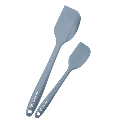 Starpack 'Scrape and Stir' Silicone Rubber Spatula Set (4-Piece) - LFGB Non Toxic, 600°F Heat Resistant, BPA-Free, One-Piece Kitchen Baking Spatulas - Dishwasher Safe for Nonstick Cookware Sage Green