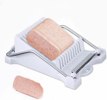 Luncheon Meat Slicer,Egg Cutter,Multi-Purpose Kitchen Tool for Bananas, Avocados, Soft Fruits,Vegetables Dishwasher Safe, Rust-Resistant Food Prep Accessories (Only Suits Soft Cheese,No Bony Foods)