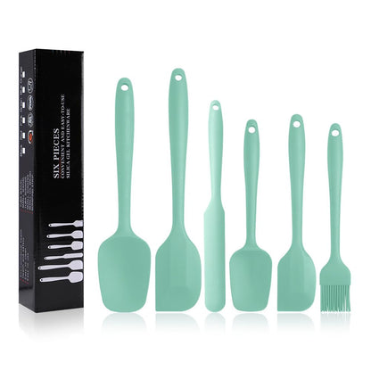 Silicone Spatulas Set, Rubber Spoon Spatula Heat Resistant Spoonula One Piece Design Seamless Spatula Non-Stick Scrapers Baking Mixing Tool (Pink)