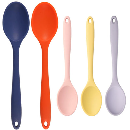 2 Pcs Silicone Spoons,Heat Resistant Mixing Spoons,10in