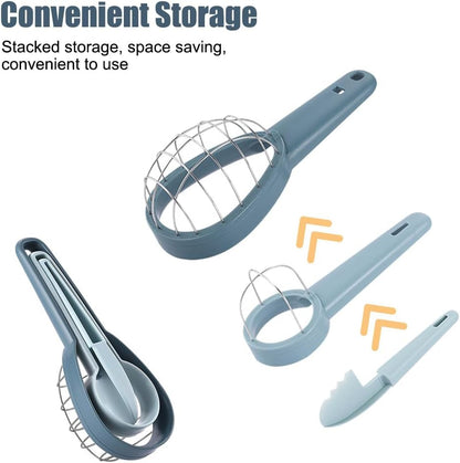 Avocado Cutter Kit, 3 in 1 Avocado Slicer Tools with Comfortable Handle for Home Kitchen