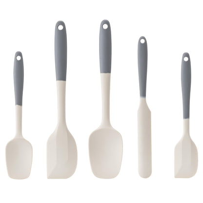Silicone Spatula Set,5 Piece Food Grade Rubber Spatulas,Multicolor