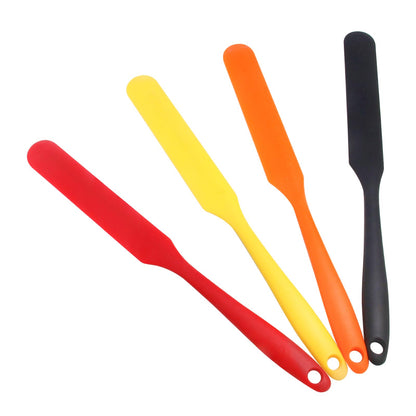 4 Pcs Silicone Jar Spatula, Small Scraper Skinny Spreader for Jars