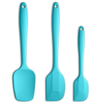 3-Piece Silicone Spatula Set, 600°F Heat Resistant, Black