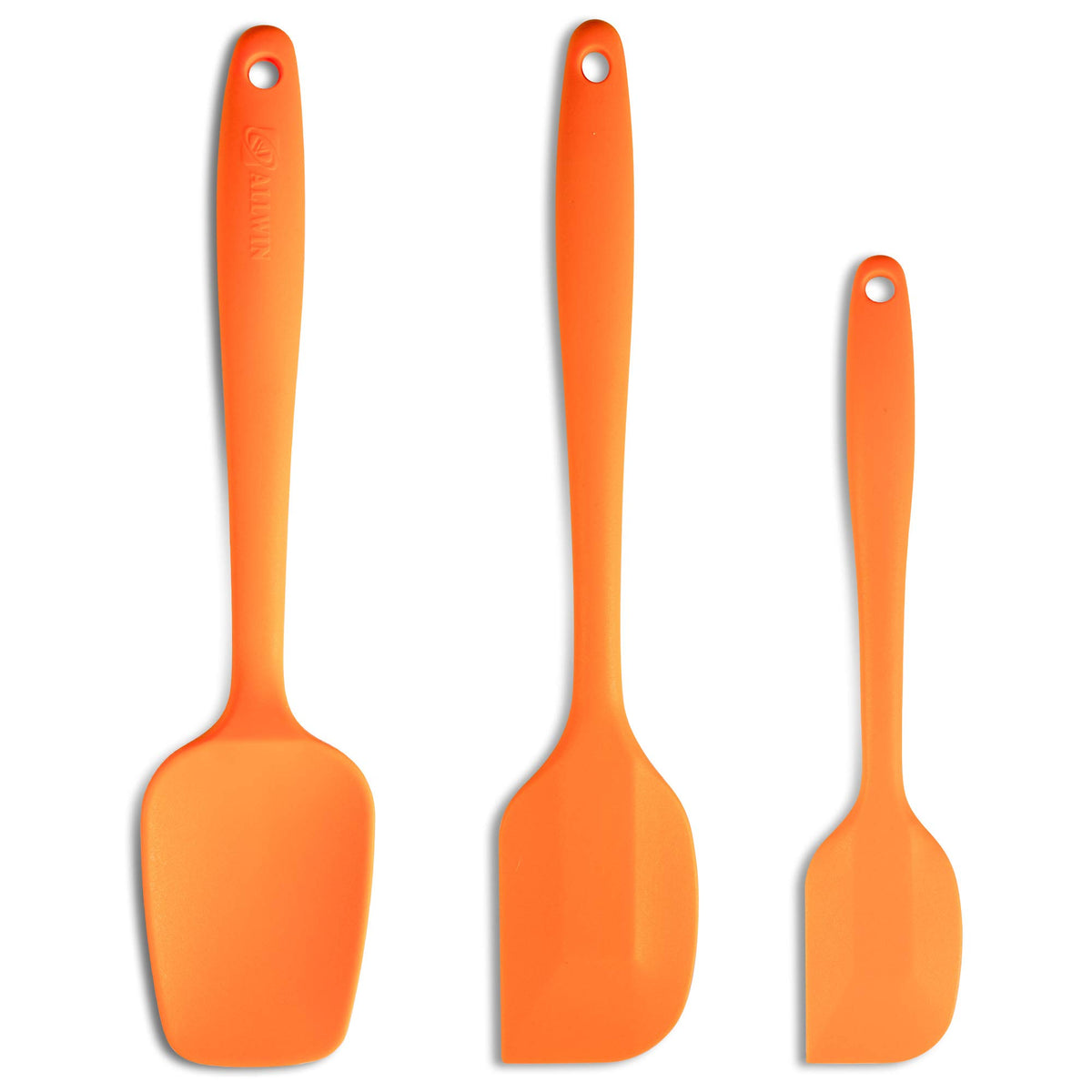 3-Piece Silicone Spatula Set, 600°F Heat Resistant, Black