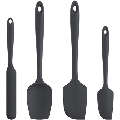 U-Taste Silicone Spatula Set 600°F High Heat Resistant, 4-Pcs, Multicolor