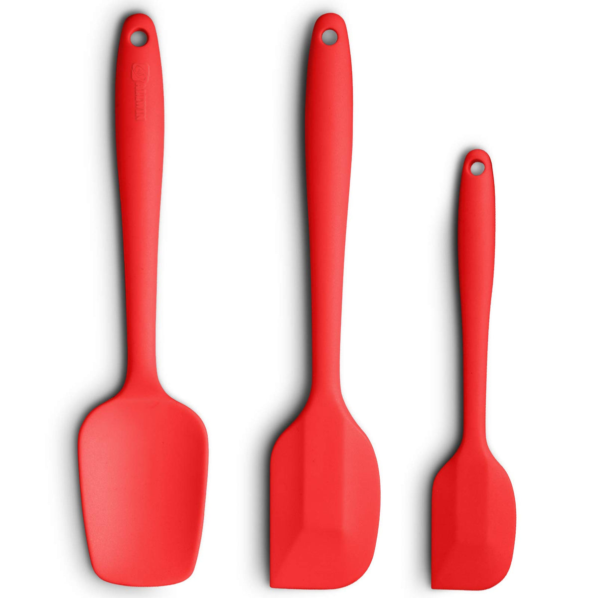 3-Piece Silicone Spatula Set, 600°F Heat Resistant, Black
