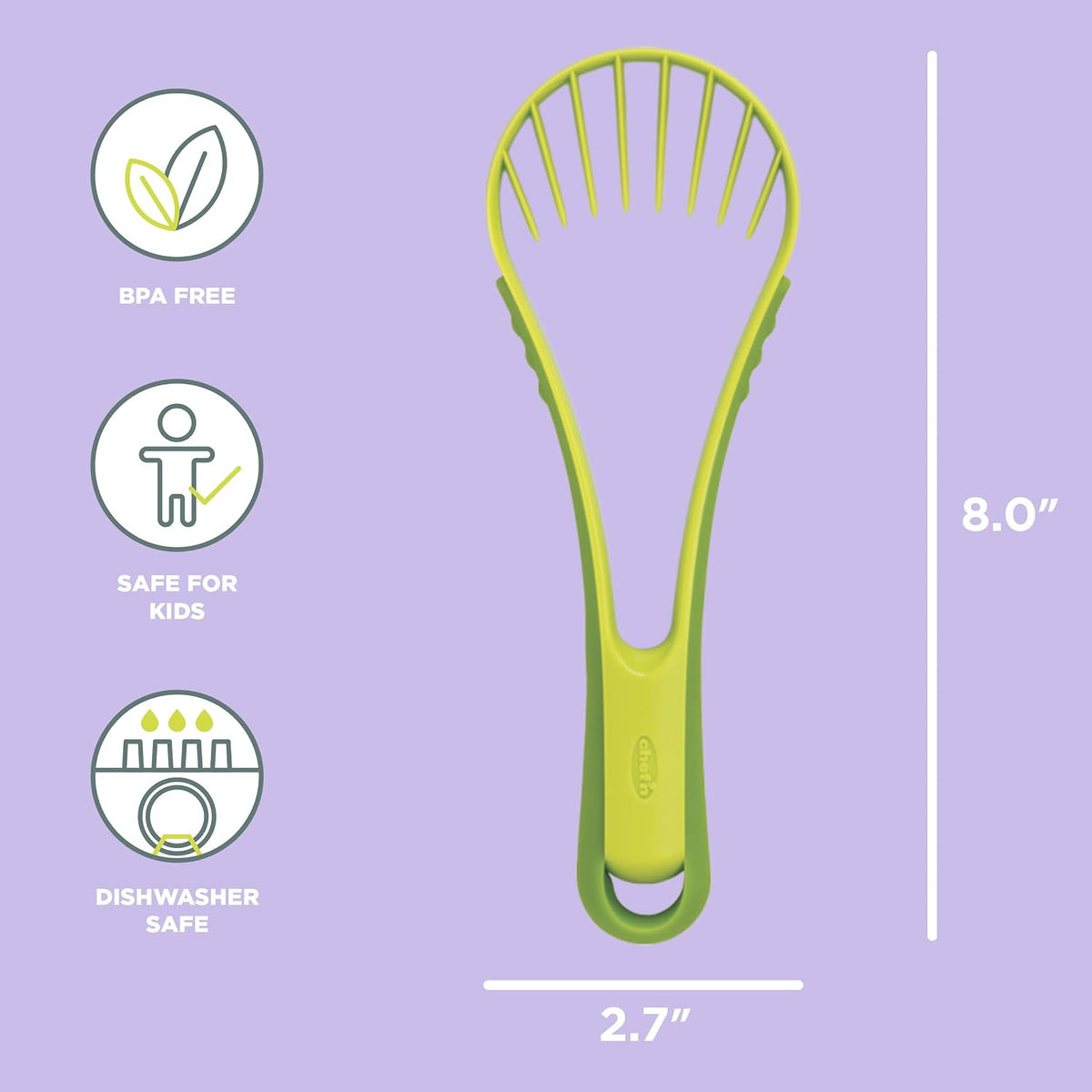 Chef'n Cher'n Flexicado Flexible Avocado Slicer with Plastic Blades