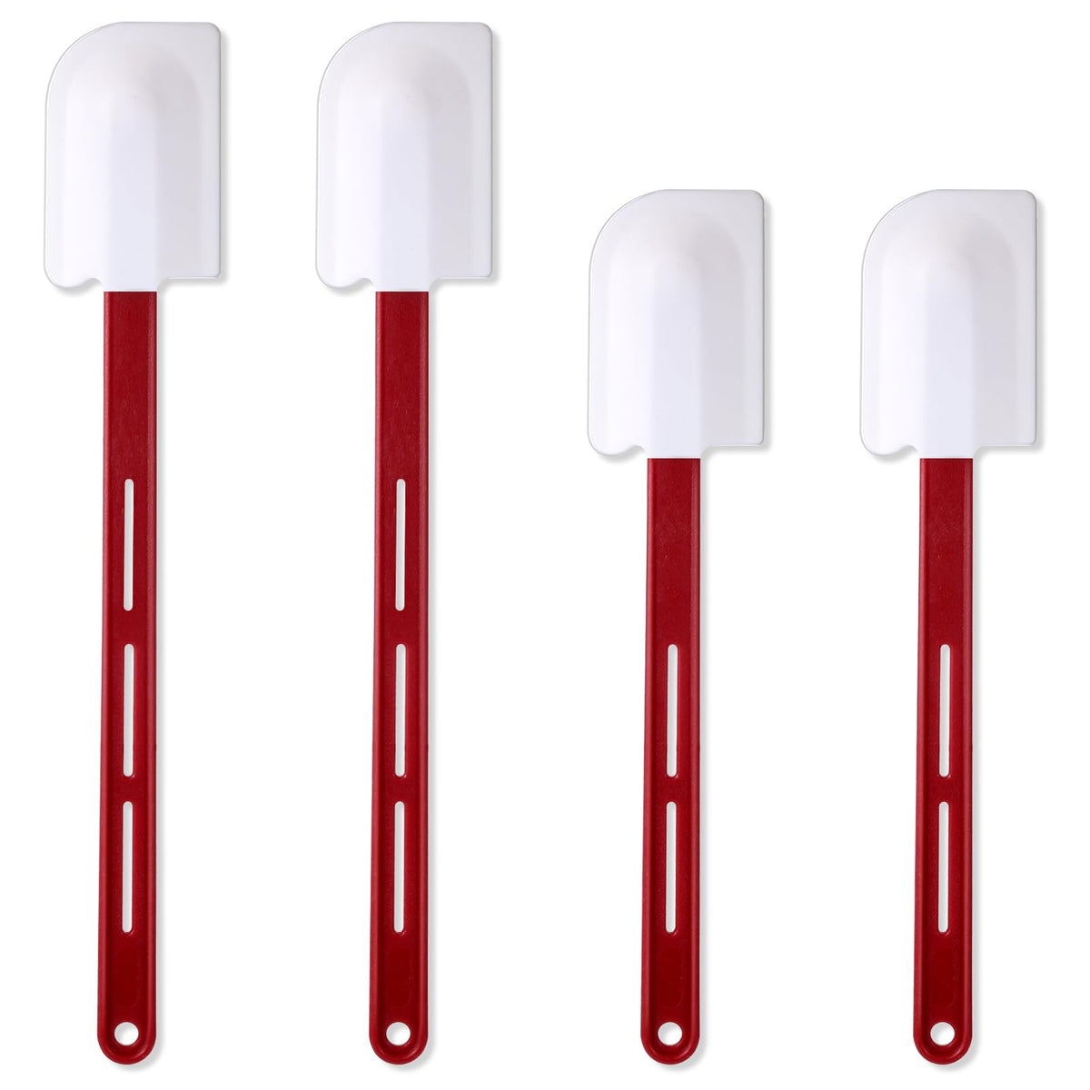 Norme 4 Pcs Commercial Rubber Spatula Heat Resistant, 14 Inch