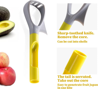 Avocado Pitters, Avocado Cutter, 3-In-1 Avocado Slicer, Reusable Avocado Masher with Comfortable Handle, Multi-Function Avocado Tool 8.4x2.7x1.3inch