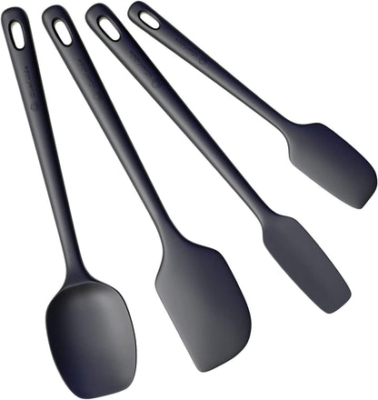 ChefAide 5 Pieces Silicone Spatulas Set, Heat Resistant Rubber Spatula
