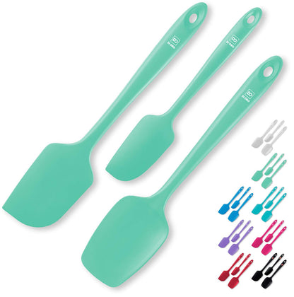 DI ORO Silicone Spatula Set - 600F Heat Resistant, 3-Pc Red