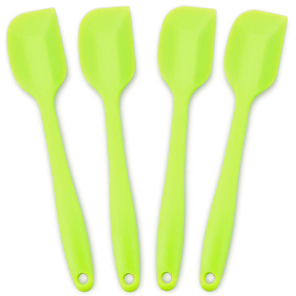 Silicone Spatula 4-piece Set,Heat-Resistant Spatulas,Non-stick Rubber Spatulas with Stainless Steel Core