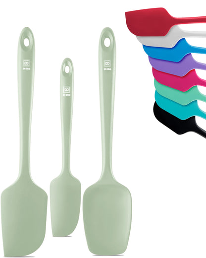 DI ORO Silicone Spatula Set - 600F Heat Resistant, 3-Pc Red