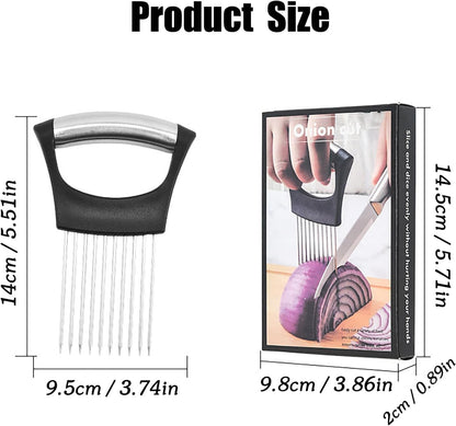Onion Holder for, Lemon Slicer Onion Cutter for Slicing, Vegetable Cutter for Potato and Tomato, Avocados, Eggs, Food Slicer Assistant Tool for Slicing Fruit Lemon and Meat