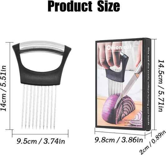 Onion Holder for, Lemon Slicer Onion Cutter for Slicing, Vegetable Cutter for Potato and Tomato, Avocados, Eggs, Food Slicer Assistant Tool for Slicing Fruit Lemon and Meat