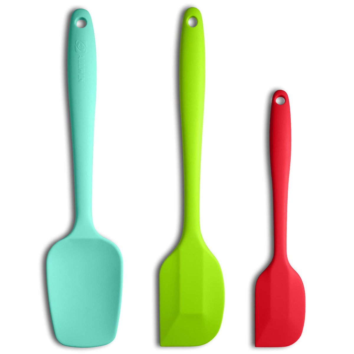 3-Piece Silicone Spatula Set, 600°F Heat Resistant, Black
