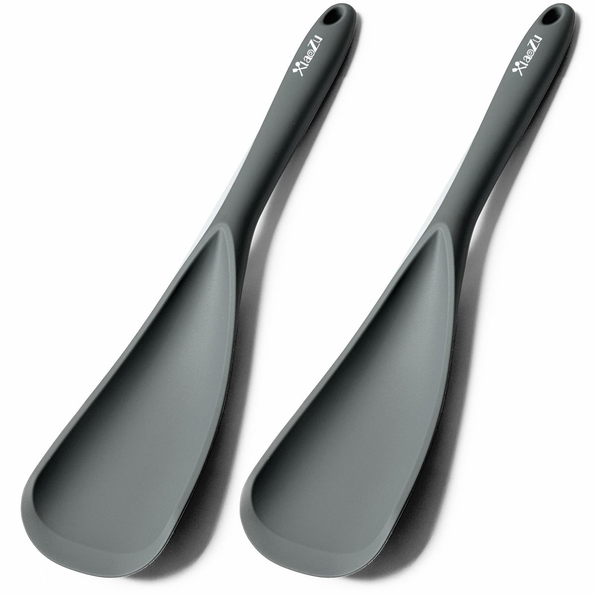 Silicone Cooking Spoon Spatula For Non-stick Cookware,12.6" Khaki