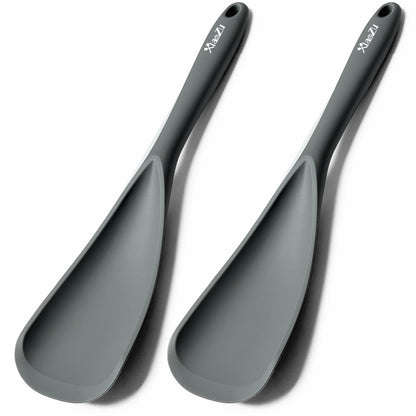 Silicone Cooking Spoon Spatula For Non-stick Cookware,12.6" Khaki