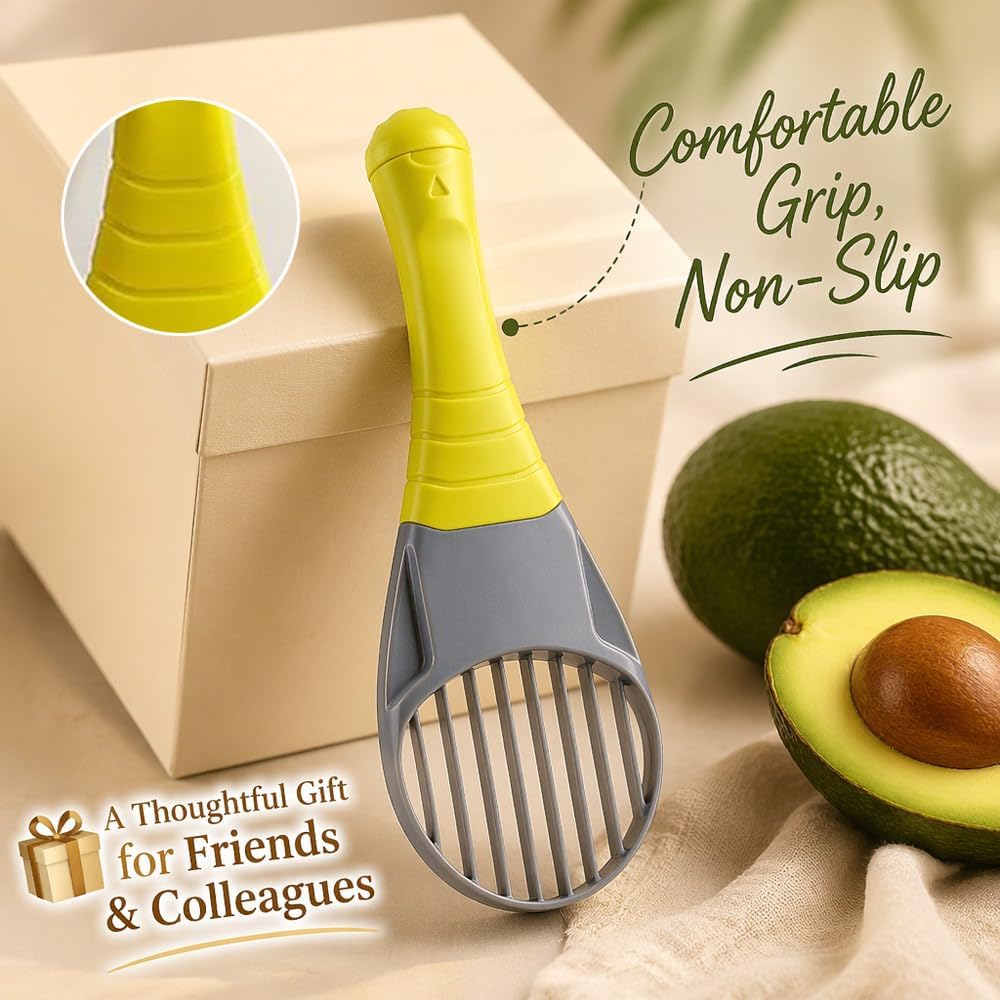 Avocado Slicer Tool 3 in 1, Safe, Compact, Kid-Friendly