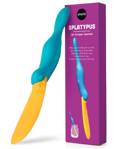 OTOTO Jar Scraper Spatula - Silicone Scraper, Cute Kitchen Accessories, Unique Fun Cooking Kitchen Gadgets for Foodies - BPA-free & 100% Food Safe (Mary Cat)