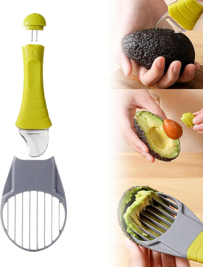 Avocado Slicer Tool 3 in 1, Safe, Compact, Kid-Friendly