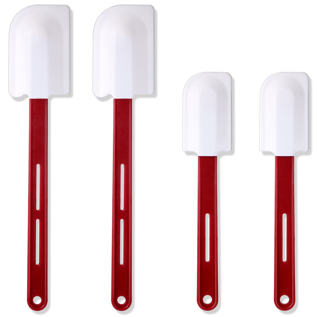 Norme 4 Pcs Commercial Rubber Spatula Heat Resistant, 14 Inch