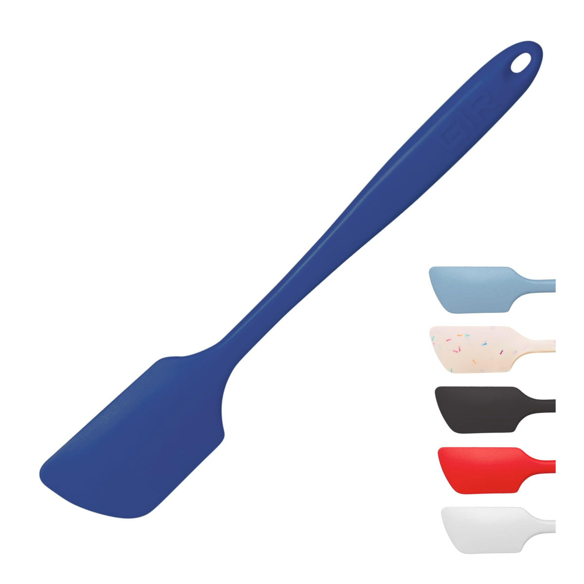 GIR: Get It Right Silicone Spatula Spoonula, Non-toxic Cooking Utensils for Nonstick Cookware, Cooking and Baking - Skinny- 11IN - Slate