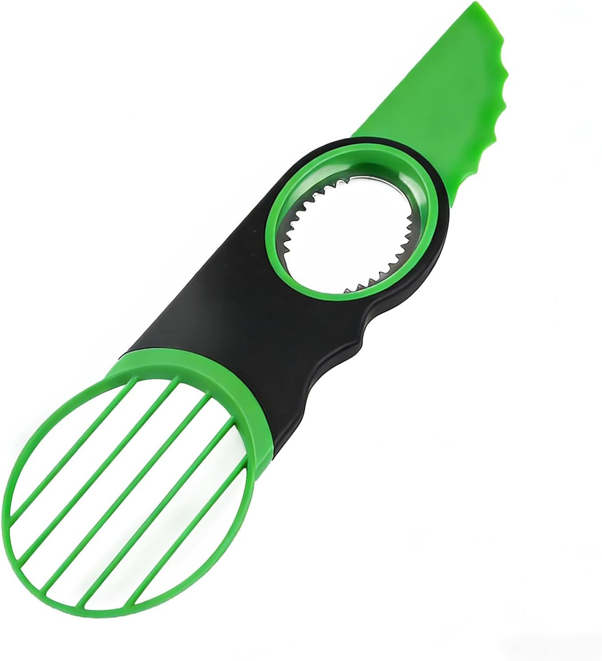 3 in 1 Avocado slicer,dishwasher safe(Green)