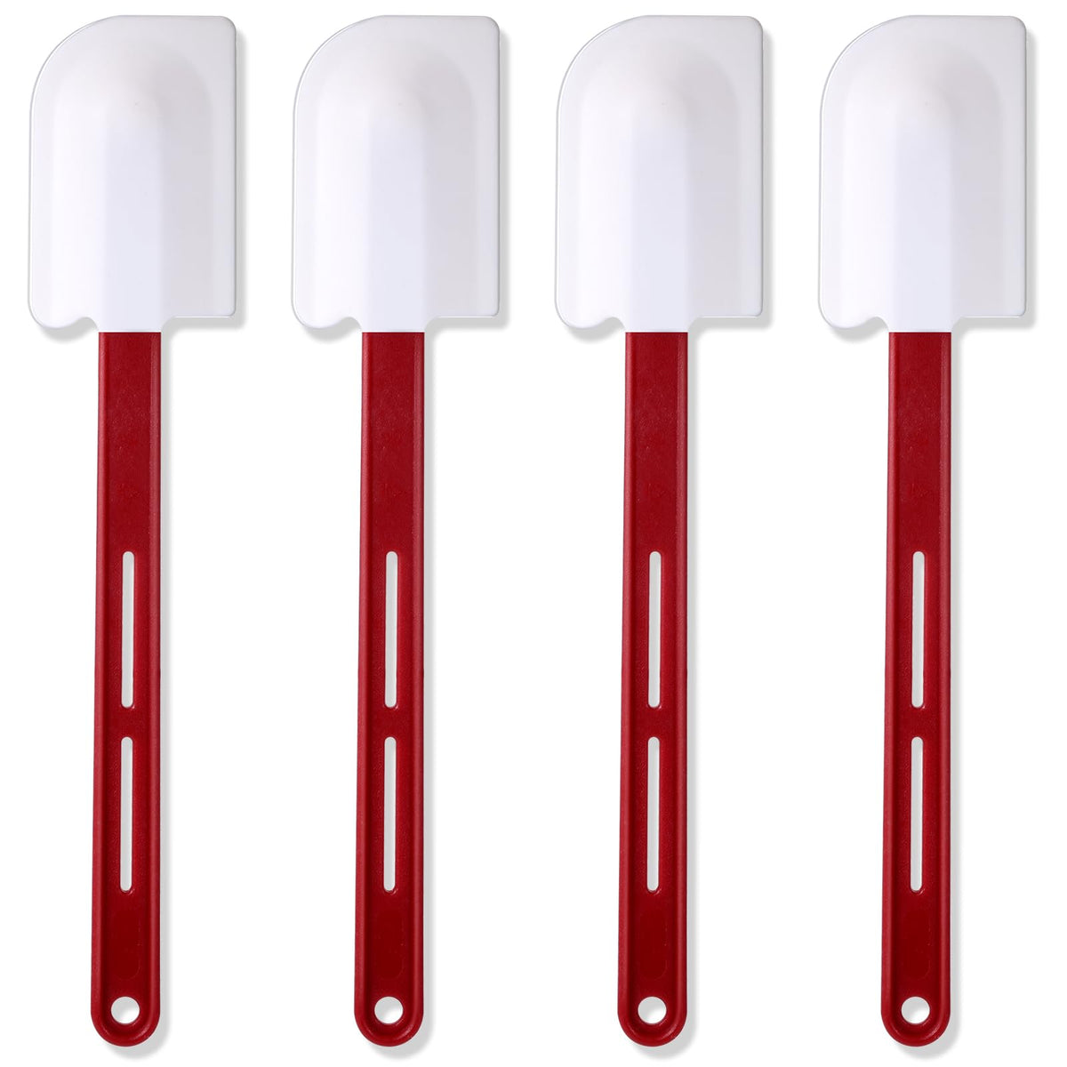 Norme 4 Pcs Commercial Rubber Spatula Heat Resistant, 14 Inch