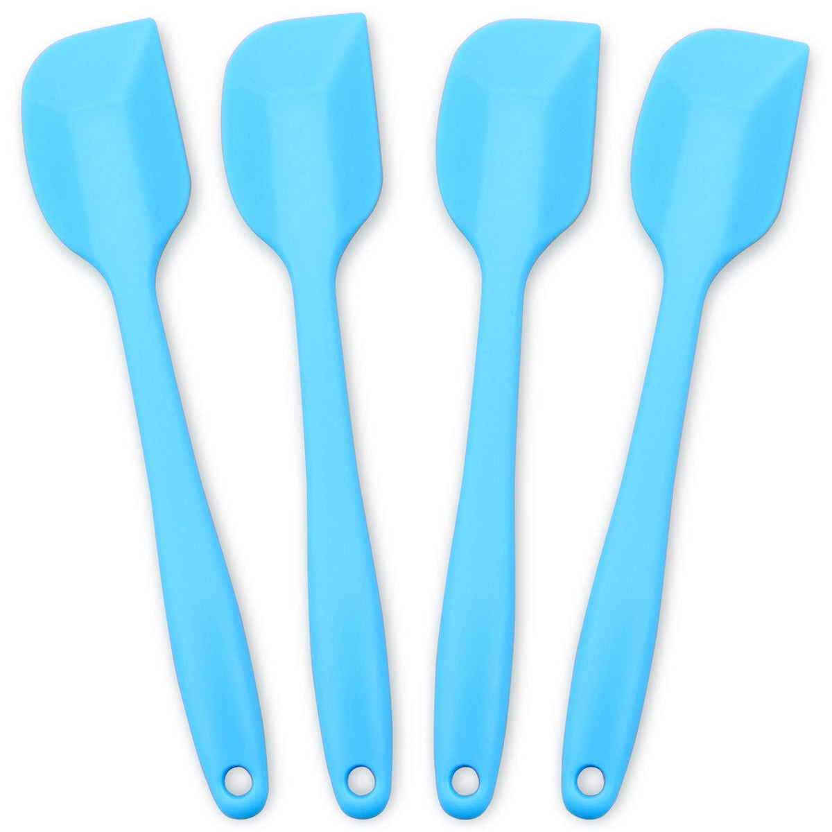 Silicone Spatula 4-piece Set,Heat-Resistant Spatulas,Non-stick Rubber Spatulas with Stainless Steel Core