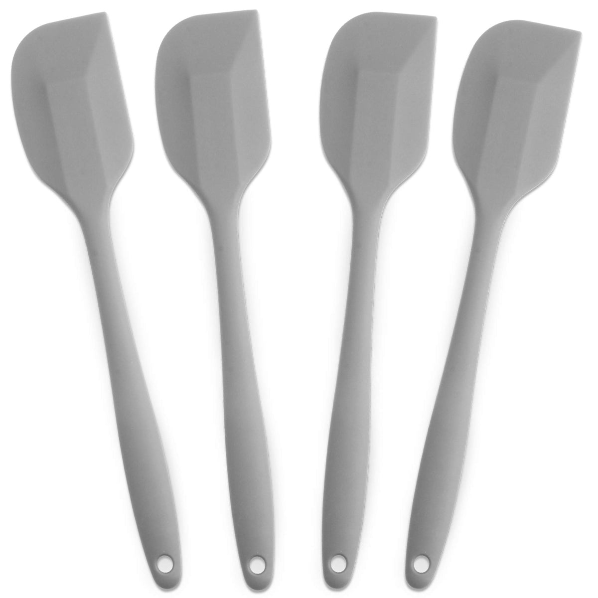 Silicone Spatula 4-piece Set,Heat-Resistant Spatulas,Non-stick Rubber Spatulas with Stainless Steel Core