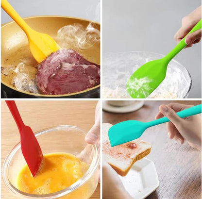 8 Piece Heat Resistant Silicone Spatula Set