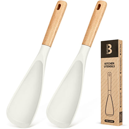 Badiano Silicone Cooking Spoon for Nonstick Cookwares, Multi-function,11.4"