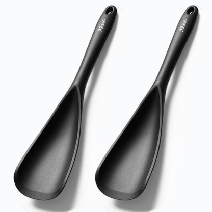 Silicone Cooking Spoon Spatula For Non-stick Cookware,12.6" Khaki