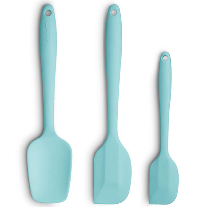 3-Piece Silicone Spatula Set, 600°F Heat Resistant, Black
