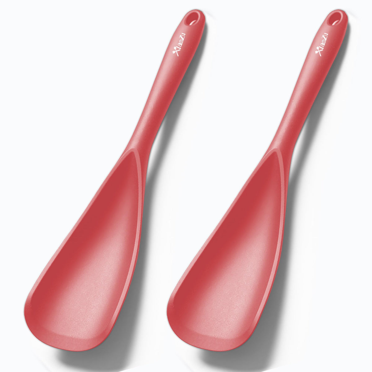 Silicone Cooking Spoon Spatula For Non-stick Cookware,12.6" Khaki
